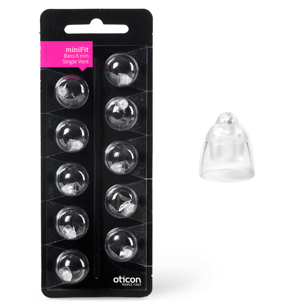 Oticon Bass Single Vent MiniFit 10-pakning