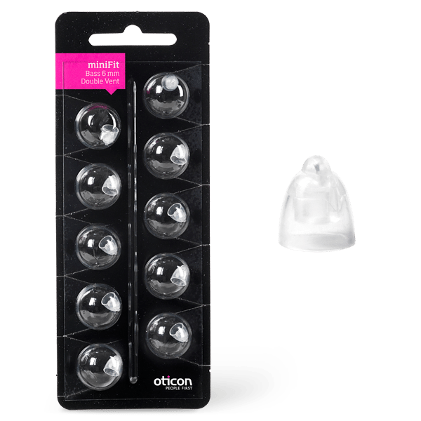 Oticon Bass Double Vent MiniFit 10-pakning